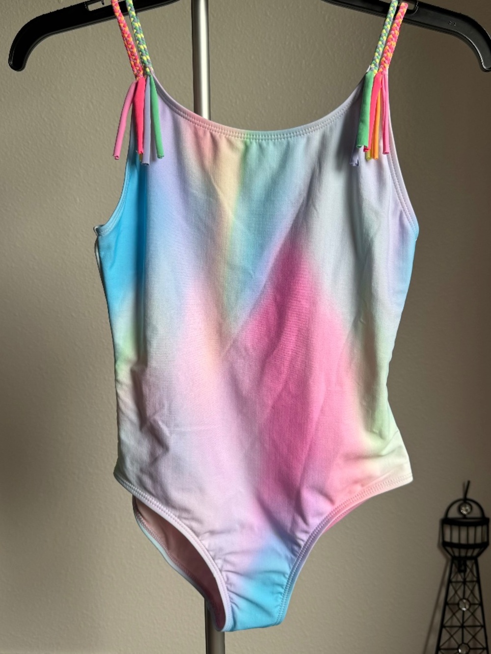 NWT Beach Lingo Girls Swimsuit One Piece Galaxy Rainbow Size 14 - Picture 3 of 12